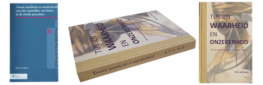 hardcover versie van proefschrift, naar eigen ontwerp
